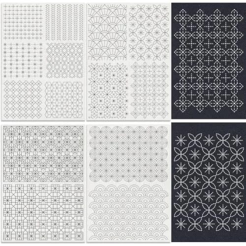 Doodlream — quatre feuilles de motifs géométriques — visuel de la référence