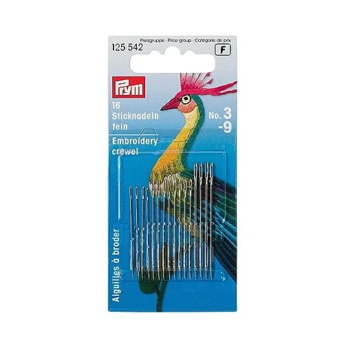 Prym — seize aiguilles à broder n° 3 à 9 — visuel de la référence