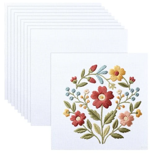 Dix carrés de toile blanche 11 CT — visuel de la référence