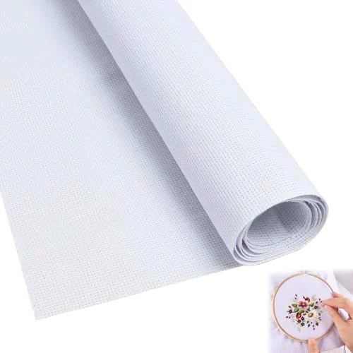 Toile Aida blanche 14 CT à découper — visuel de la référence